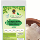 DESI NUSHKE White Phitkari Blocks | 250 GM | Natural Alum Stones | Piedra Alumbre | Crystal De Alumbre | Piedra Espiritual | 8.81 Oz