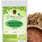 DESI NUSHKE Gokhru Churna | 200 GM | Tribulus Terrestris Powder | Natural Churna | 7.05 Oz