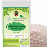 DESI NUSHKE Mooli Khar | 200 GM | Mooli Kshar | Muli Kshaar | Radish Shaar | Powder | 7.05 Oz