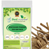 DESI NUSHKE Shatavari Powder | 200 GM | Asparagus Racemosus | Tian Men Dong | 100% Organic Shatavari Powder | 7.05 Oz