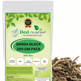 DESI NUSHKE Bansa Black | 200 GM | Adhatoda Vasaka | Vasa | Adusha | 7.05 Oz