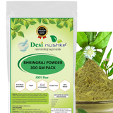 DESI NUSHKE Bhringraj Powder | 300 GM | 100% Pure | Bhringraj Powder organic | 10.58 Oz