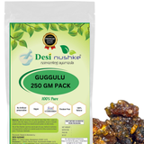 DESI NUSHKE Guggulu | 250 GM | Detoxifies, Reduces Fat, Anti- Inflammatory, Balances Cholesterol | 8.81 Oz