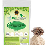 DESI NUSHKE Salab Mishri Powder | 35 GM | Polygonatum Verticillatum | Salam Misri | Salmond Sugar | Orchis Mascula Powder | 100% Pure & Natural | 1.23 Oz