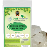 DESI NUSHKE Bhimseni Kapoor | 200 GM | Camphor | Premium Quality Refined Organic Camphor for Aromatherapy, Pooja, Odor Eliminator | 7.05 Oz