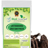 DESI NUSHKE Jatamansi Root/ Balchad | 300 GM | 100% Pure | Nardostachys Jatamansi | Balchad / Jatamansi Root | 10.58 Oz