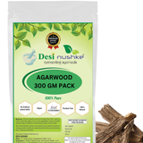 DESI NUSHKE Agarwood | 300 GM | Agaru | Agarkashtha | Agar Chandan | Eagle Wood | Krishna agaru | Akil | Ooda | Pharsi | Akil Kattai | 10.58 Oz