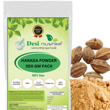 DESI NUSHKE Harada/ Haritaki Powder | 300GM | 100% Pure | Terminalia Chebula | Chebulic Myrobalan | Harad | Inknut | Harade | 10.58 Oz