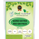 DESI NUSHKE Gond Katira | 450 GM | Tragacanth Gum, Kathila Gum, Katira Gondh | 15.87 Oz