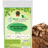 DESI NUSHKE Arjun Ki Chal Powder | 300 GM | Arjuna Tree Bark Powder | Terminalia Arjuna | Arjuna Kwath | 100% Organic | 10.58 Oz