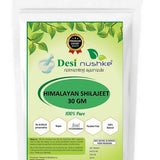 DESI NUSHKE Shilajeet Resin | 30Gm | Pure & Natural Himalayan Shilajit