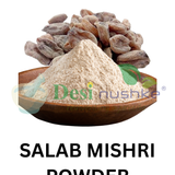 DESI NUSHKE Salab Mishri Powder | 35 GM | Polygonatum Verticillatum | Salam Misri | Salmond Sugar | Orchis Mascula Powder | 100% Pure & Natural | 1.23 Oz
